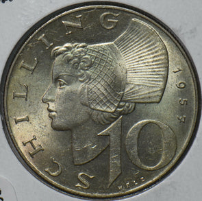Austria 1957 10 Schilling 193368 combine shipping