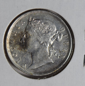 Straits Settlements 1896 20 Cents silver  S0272 combine shipping