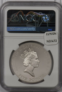 Great Britain 1996 5 Pound silver NGC Proof 69UC Birth of Elizabeth II NG1472 co