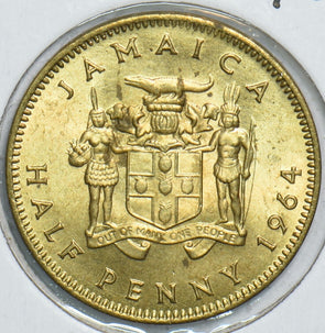 Jamaica 1964 1/2 Penny 153843 combine shipping
