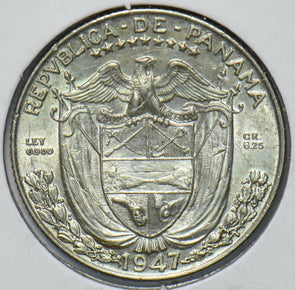 Panama 1947 1/4 Balboa 292640 combine shipping