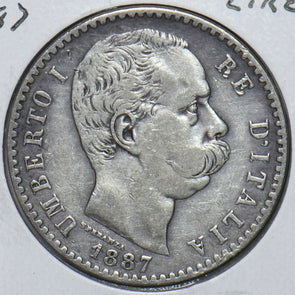 Italy 1887 2 Lire 296700 combine shipping