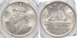 Canada 1936 Dollar PCGS MS 63 rare condition PC1222 combine shipping