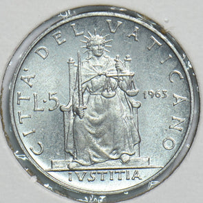 Vatican 1963 5 Lire 198667 combine shipping