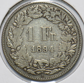 Switzerland 1894 Franc 150754 combine shipping