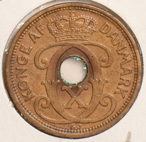Denmark 1929 N 2 Ore 240556 combine shipping