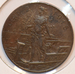 Italy 1915 R 2 Centesimi 194090 combine shipping