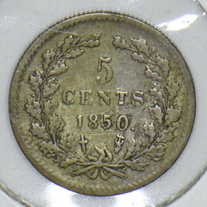Netherlands 1850 5 Cents 190875 combine shipping