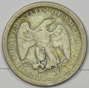 1875-S Twenty Cent Piece, 20 Cents VG U0419