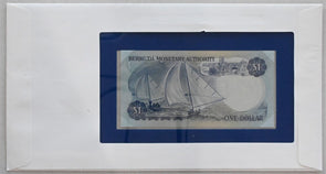 Bermuda 1981 Dollar (Auth 1982) Bank of all nations. 12 Cents stamp canc. RC0581
