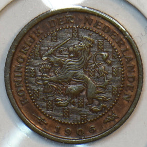 Netherlands 1906 1/2 Cent Lion animal 151701 combine shipping