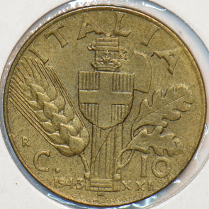 Italy 1943 10 Centesimi 151298 combine shipping