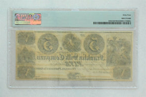 Ohio, Franklin 1836 ~38 $5 PMG Choice UNC 64 Franklin Silk Company. OHF695 PM026