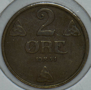 Norway 1931 2 Ore 290846 combine shipping
