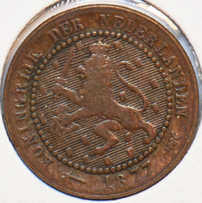 Netherlands 1877 Cent Lion animal 900572 combine shipping