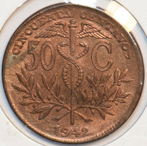 Bolivia 1942 50 Centavos Alpaka animal 194121 combine shipping