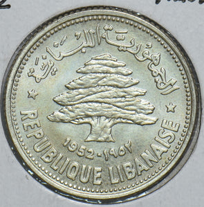 Lebanon 1952 50 Piastres 298988 combine shipping