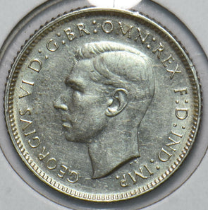 Australia 1943 6 Pence Kangaroo animal Ostrich Georgivs VI 902213 combine shippi
