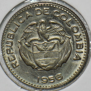 Colombia 1956 10 Centavos Eagle animal 152134 combine shipping