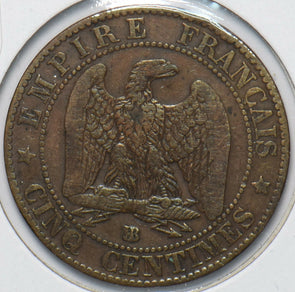 France 1856 BB 10 Centimes Eagle animal 900583 combine shipping
