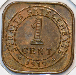 Straits Settlements 1919 Cent 194016 combine shipping