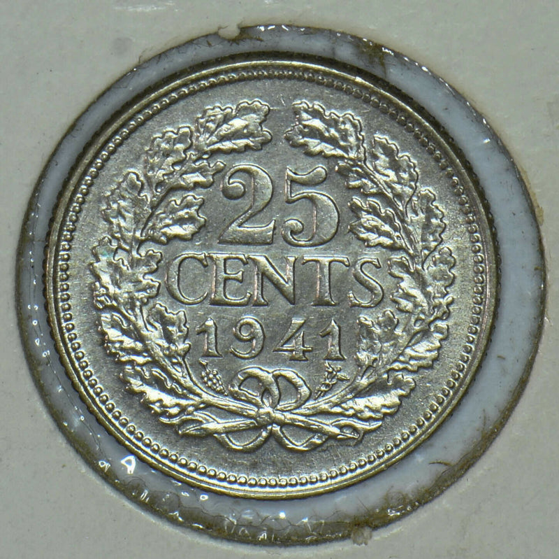 Netherlands 1941 25 Cents 291393 combine shipping