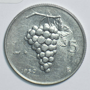 Italy 1950 5 Lire 198158 combine shipping