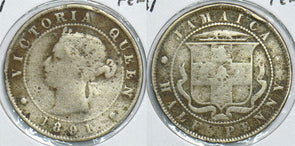 Jamaica 1891 1/2 Penny 153838 combine shipping