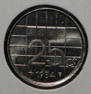 Netherlands 1984 25 Cents  900622 combine shipping