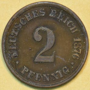 Germany 1876 2 Pfennig Eagle animal 902350 combine shipping