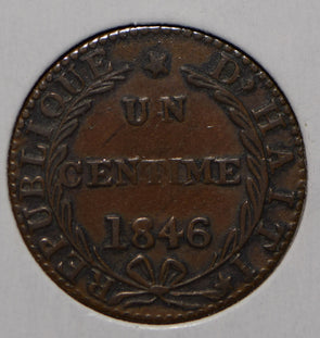 Haiti 1846 Centime  290215 combine shipping
