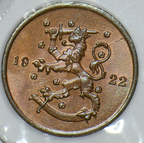 Finland 1922 Penny Lion animal 290987 combine shipping