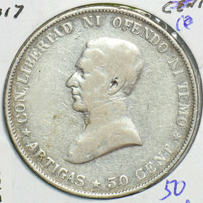 Uruguay 1917 50 Centesimos 240575 combine shipping