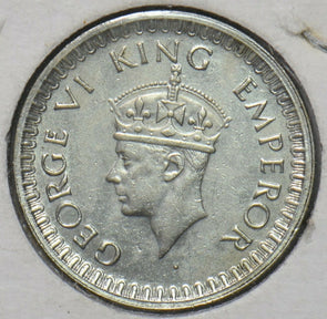 India British 1943 1/2 Rupee 295757 combine shipping