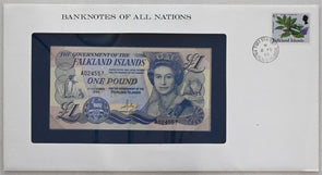 Falkland Islands 1985 Pound Bank of all nations. 6 P stamp RC0571 combine shippi