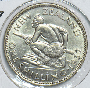 New Zealand 1937 Shilling 298680 combine shipping