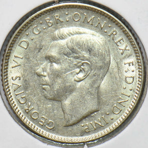 Australia 1943 6 Pence Kangaroo animal Ostrich Georgivs VI 902059 combine shippi
