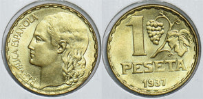 Spain 1937 BE 2514 Peseta 299094 combine shipping