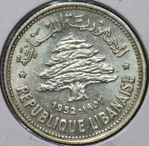 Lebanon 1952 50 Piastres 194240 combine shipping