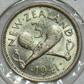 New Zealand 1941 3 Pence 491283 combine shipping
