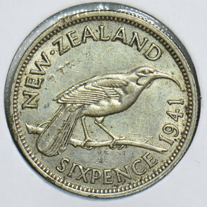 New Zealand 1941 6 Pence Birdanimal 240880 combine shipping