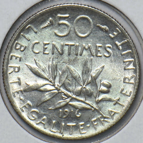 France 1916 50 Centimes 294276 combine shipping