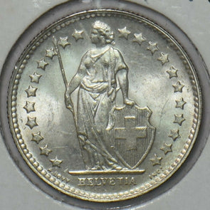 Switzerland 1952 1/2 Franc Ch BU 295553 combine shipping