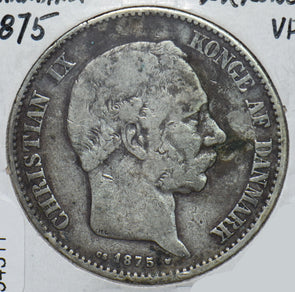 Denmark 1875 2 Kroner Porpoise animal 294511 combine shipping