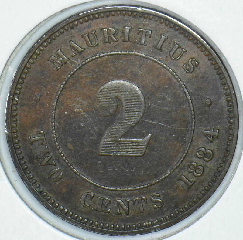 Mauritius 1884 2 Cents 490048 combine shipping