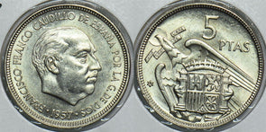 Spain 1957 5 Pesetas 60 198416 combine shipping