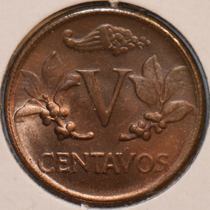 Colombia 1960 5 Centavos 196136 combine shipping