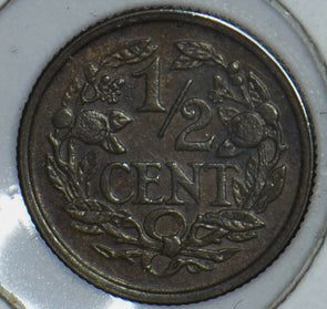 Netherlands 1940 1/2 Cent Lion animal 190734 combine shipping