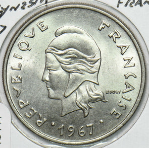 French Polynesia 1967 20 Francs 240411 combine shipping