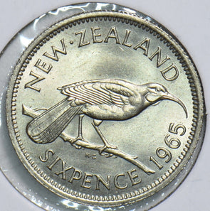 New Zealand 1965 6 Pence Huia Bird 198192 combine shipping